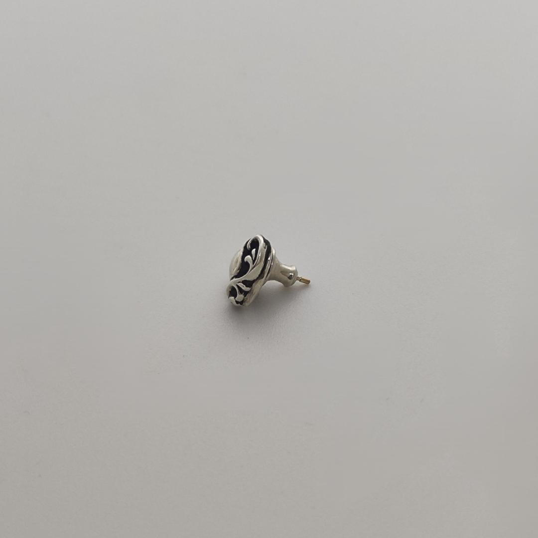 CHROME HEARTS クロムハーツ ハート スタッドピアス（片耳用）