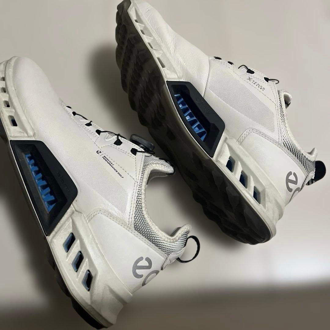 限定値下げ！ECCO ゴルフシューズ「BIOM C4」モデルホワイト25㎝