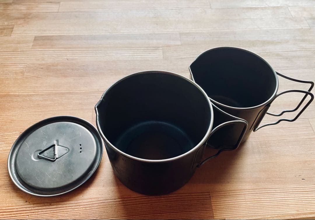 TOAKS ULチタンポット550ml+375 ml（ブラック）