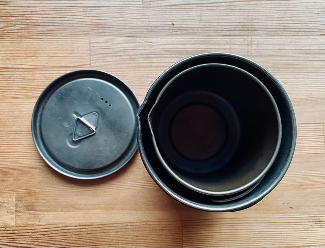 TOAKS ULチタンポット550ml+375 ml（ブラック）