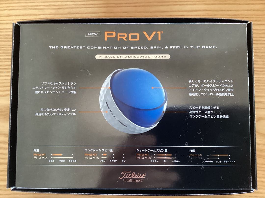 タイトリスト Pro V1 ゴルフボールハイナンバー