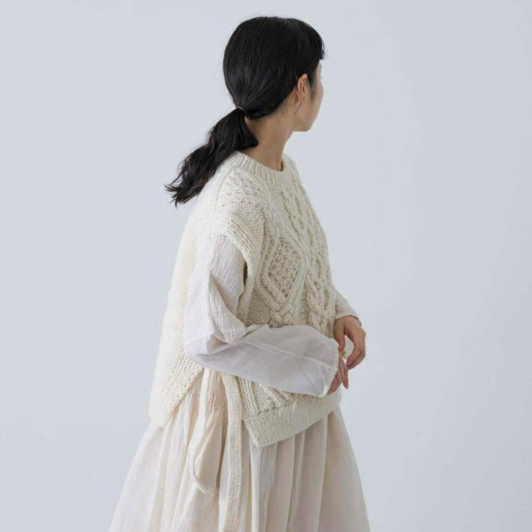 かぐれ　ペルーアランニットベスト　美品
