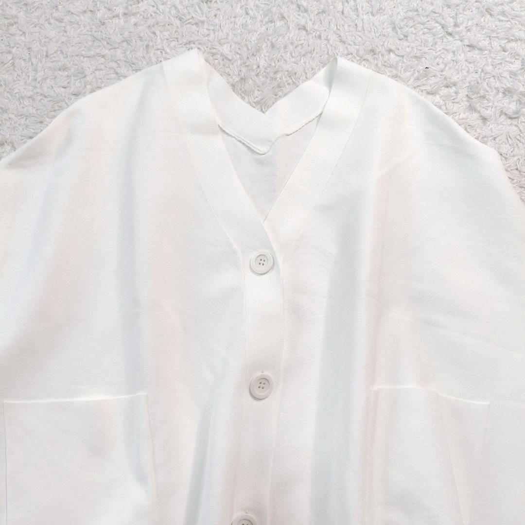 【VERY掲載品】 ADORE 洗える ドライストレッチニット ベスト 38 白