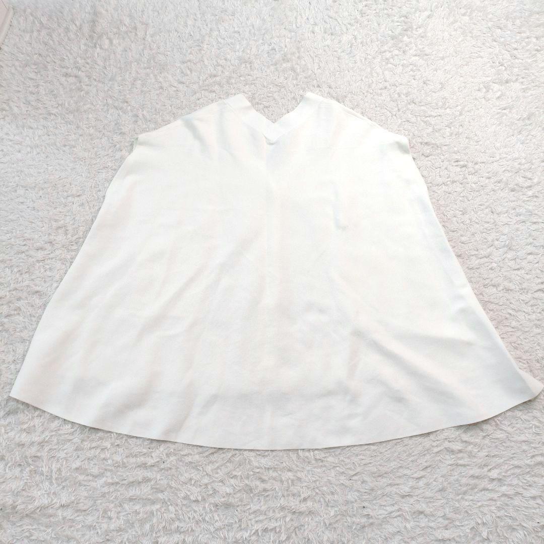 【VERY掲載品】 ADORE 洗える ドライストレッチニット ベスト 38 白