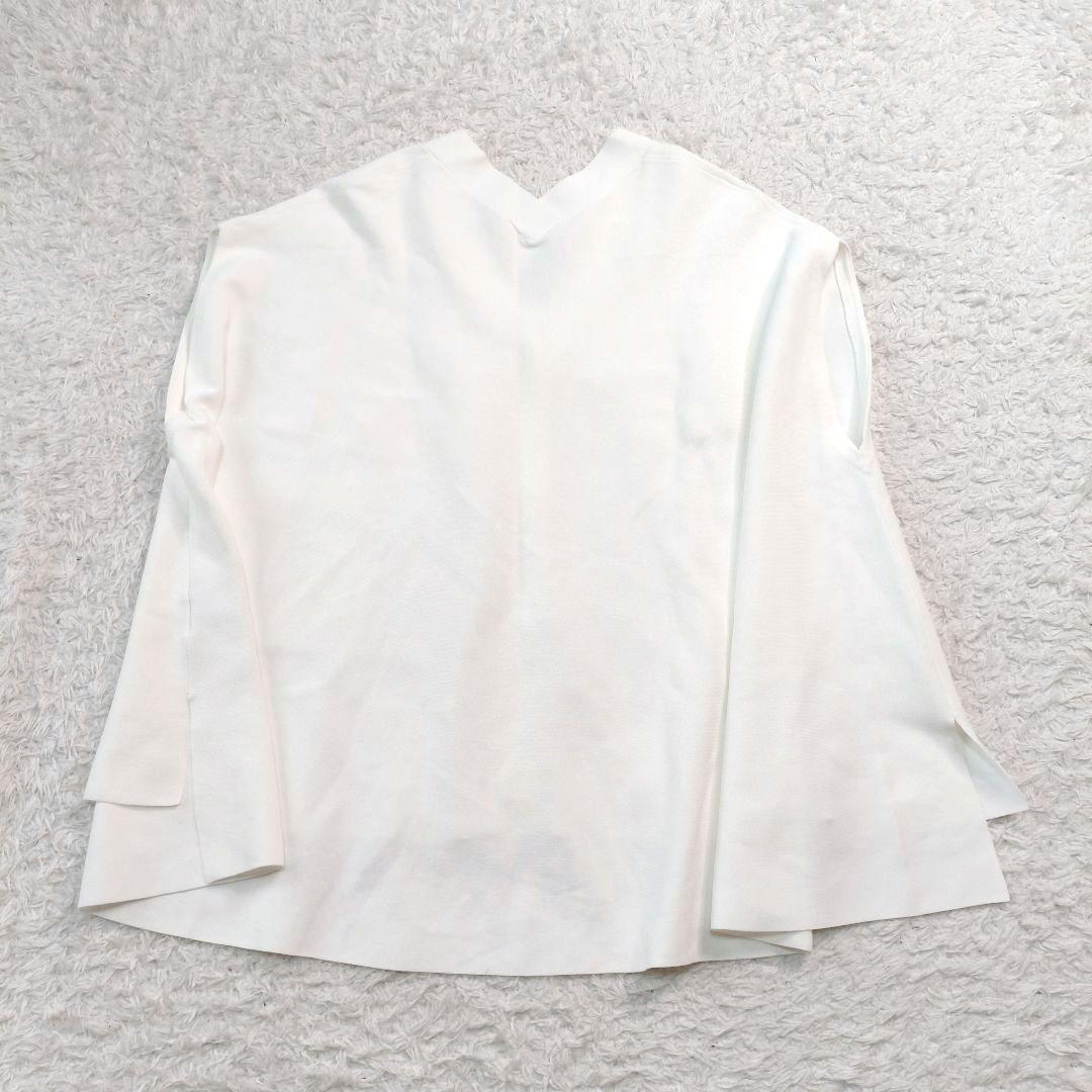 【VERY掲載品】 ADORE 洗える ドライストレッチニット ベスト 38 白