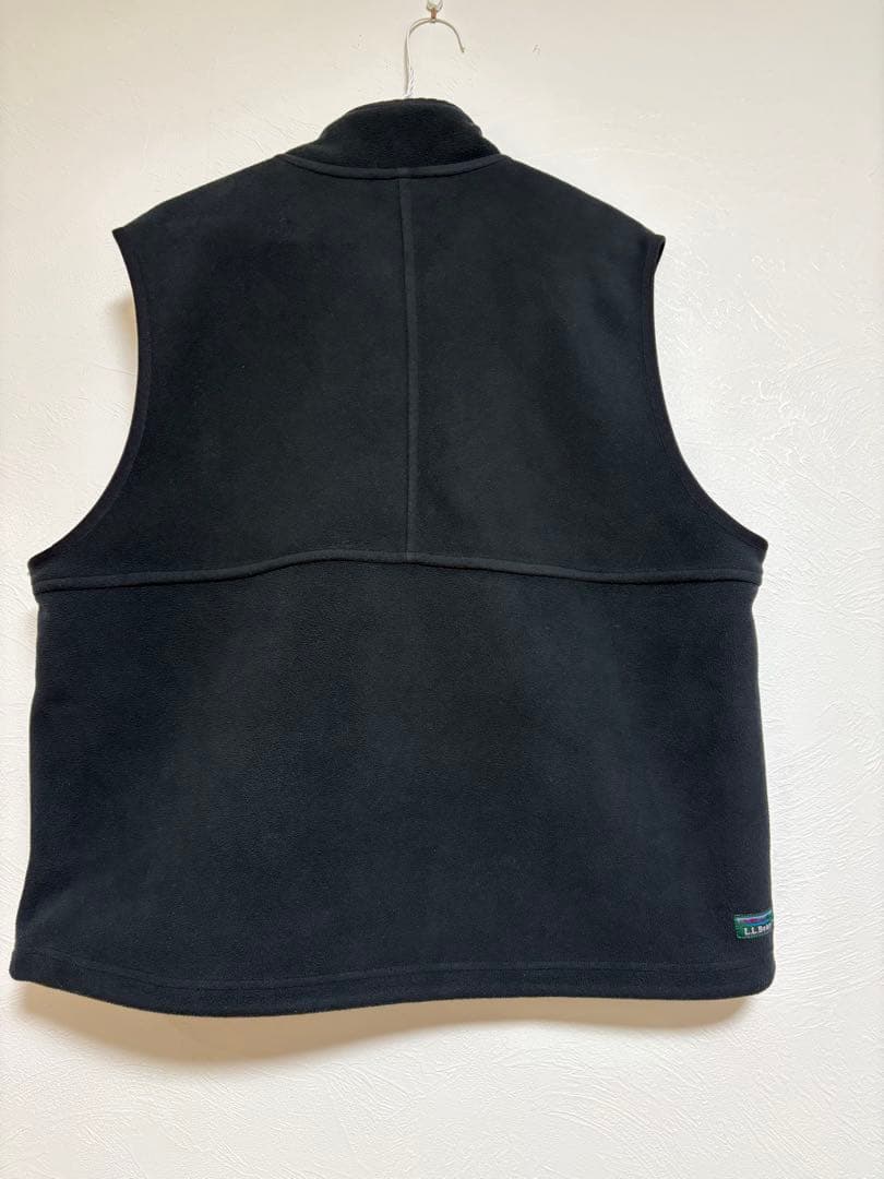 エルエルビーン フリース ベスト 黒 used