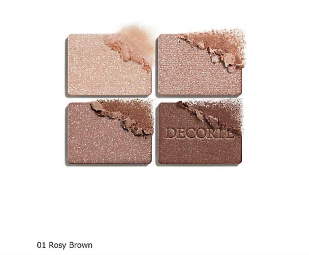 【超美品】コスメデコルテアイシャドウパレット 01 Rosy Brown