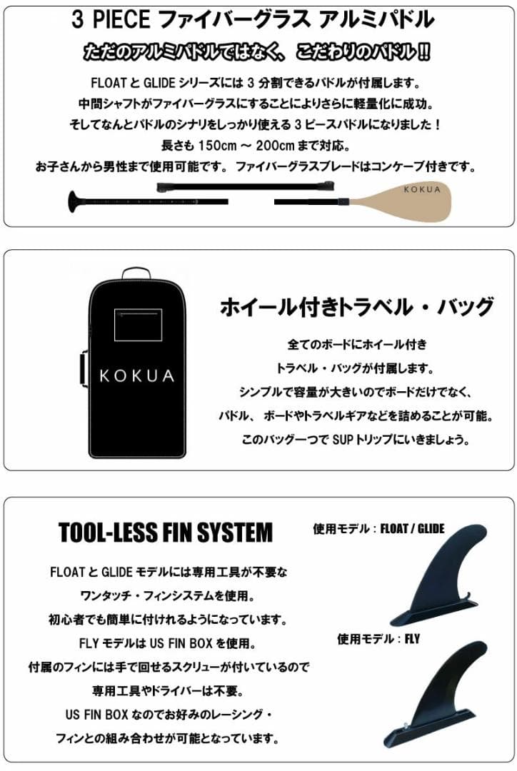 KOKUA GLIDE コクア サップ RESTUBE レスチューブ セット