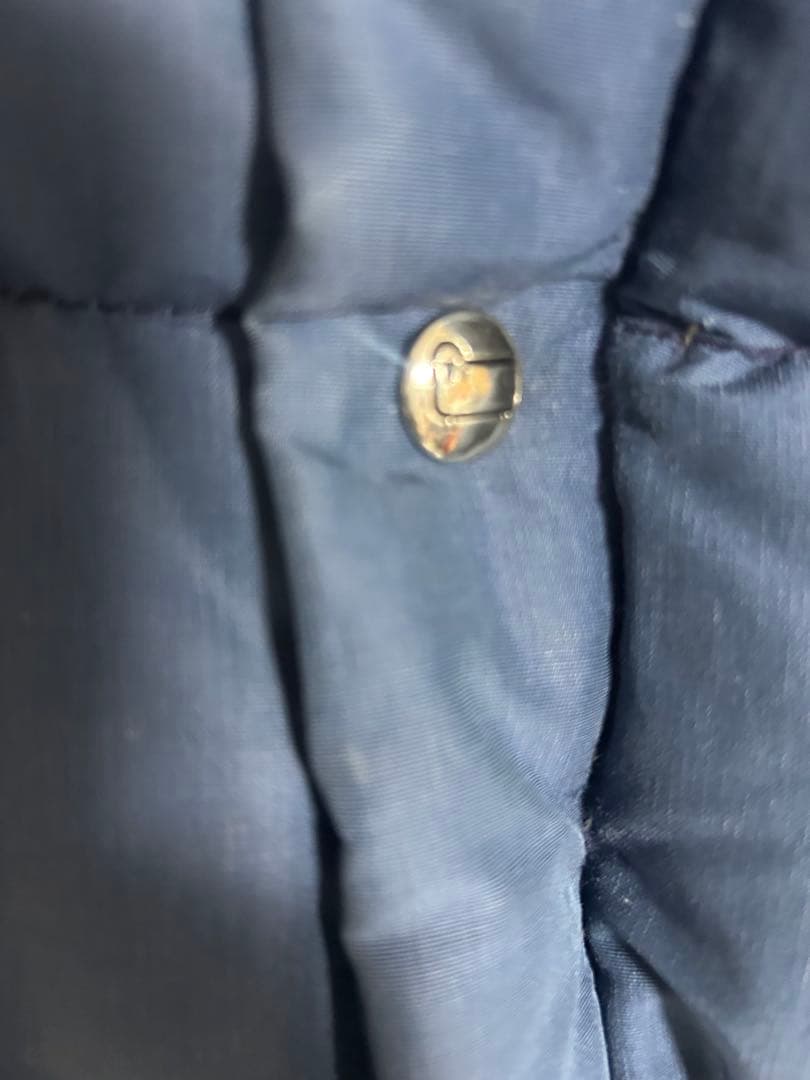 70's Woolrich ネイビー ブルーダウンベスト