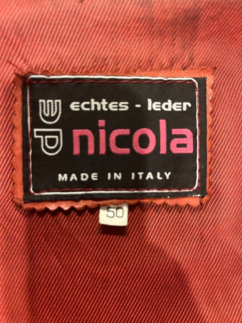 レザージャケット　イタリア製　ヴィンテージ