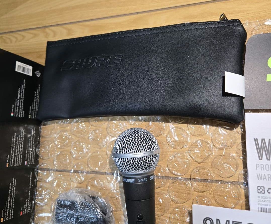 SHURE SM58 ダイナミックマイク スイッチ付き