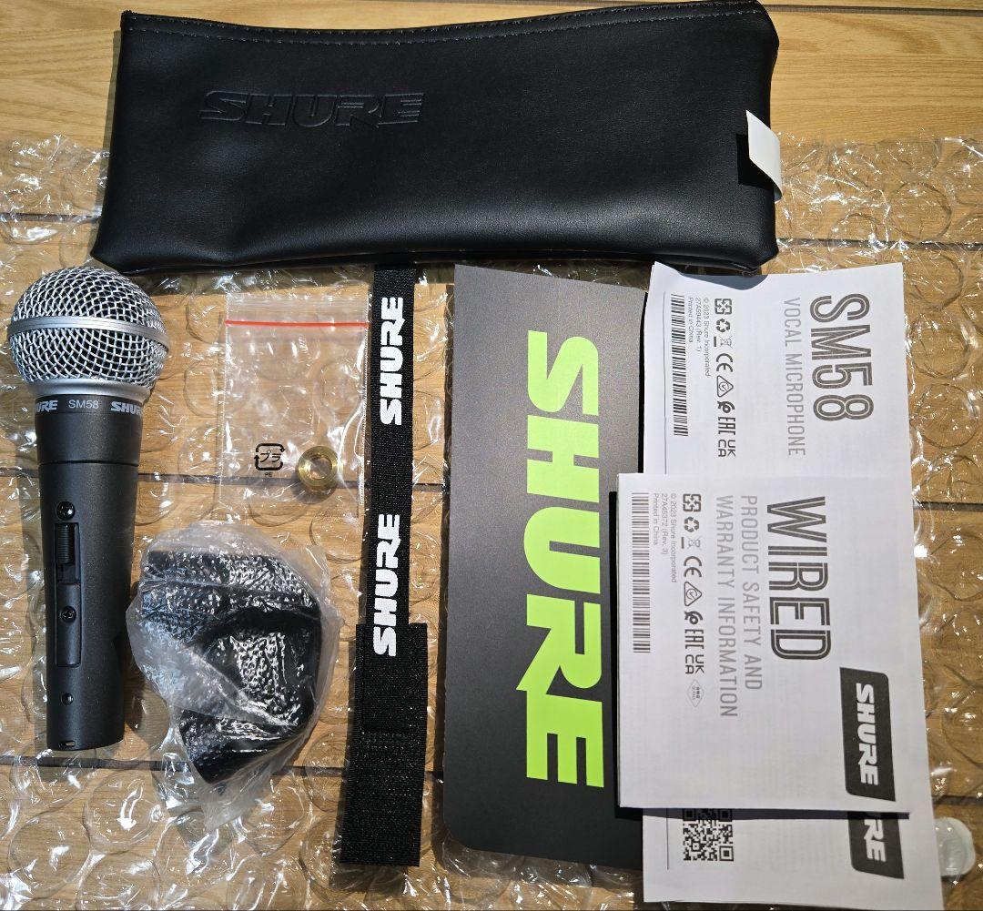 SHURE SM58 ダイナミックマイク スイッチ付き
