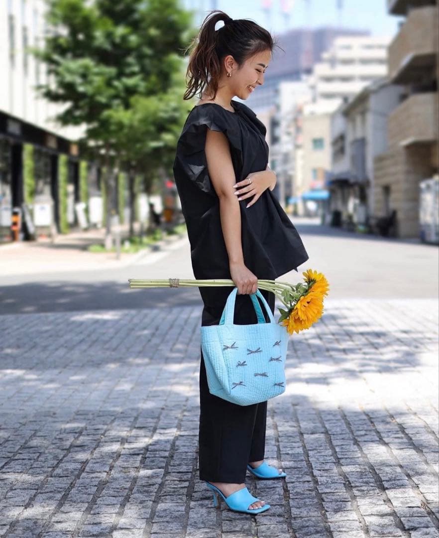 【美品】 Gypsophila ジプソフィア Town Bag(S)グリーン