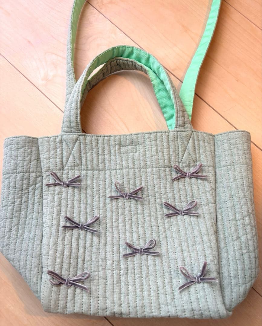 【美品】 Gypsophila ジプソフィア Town Bag(S)グリーン