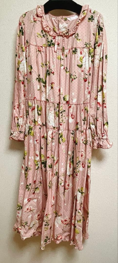 ピンクハウス2023AW berry rose ベリーローズ　ミディワンピース