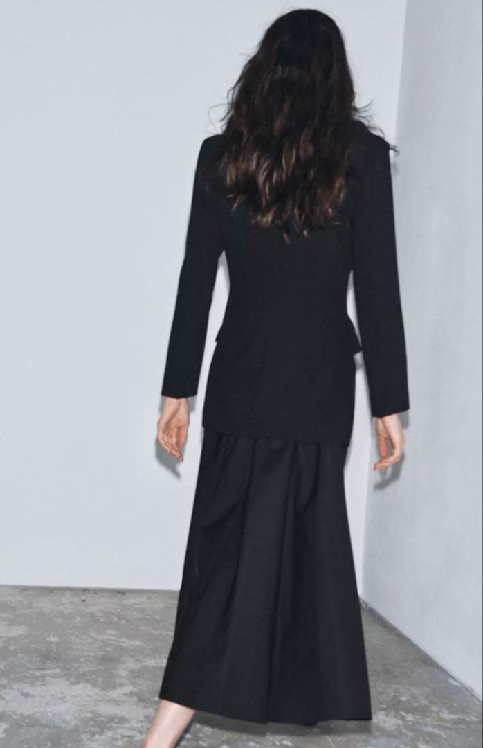 新品タグ付23000円！ZARA ザラ＊コントラストブレザーワンピース　M