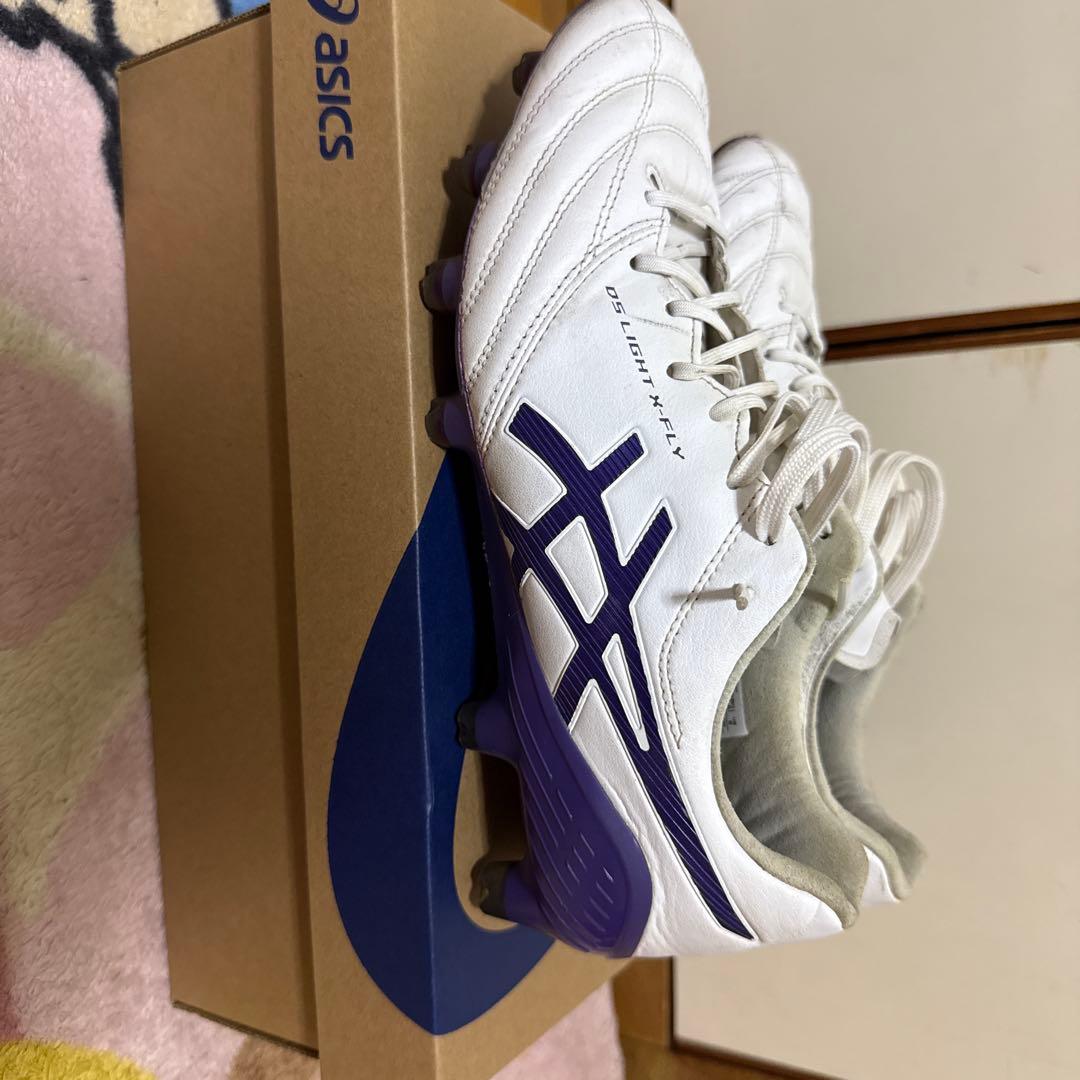 asics Gel-Resolution スパイクシューズ ホワイト/パープル