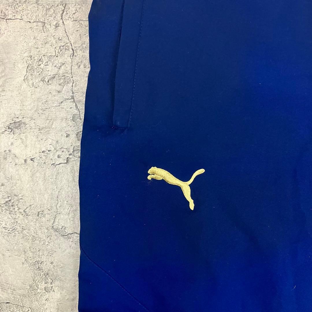 00s PUMA グレミオFBPA トレーニングパンツ 古着 刺繍ロゴ 紺 M
