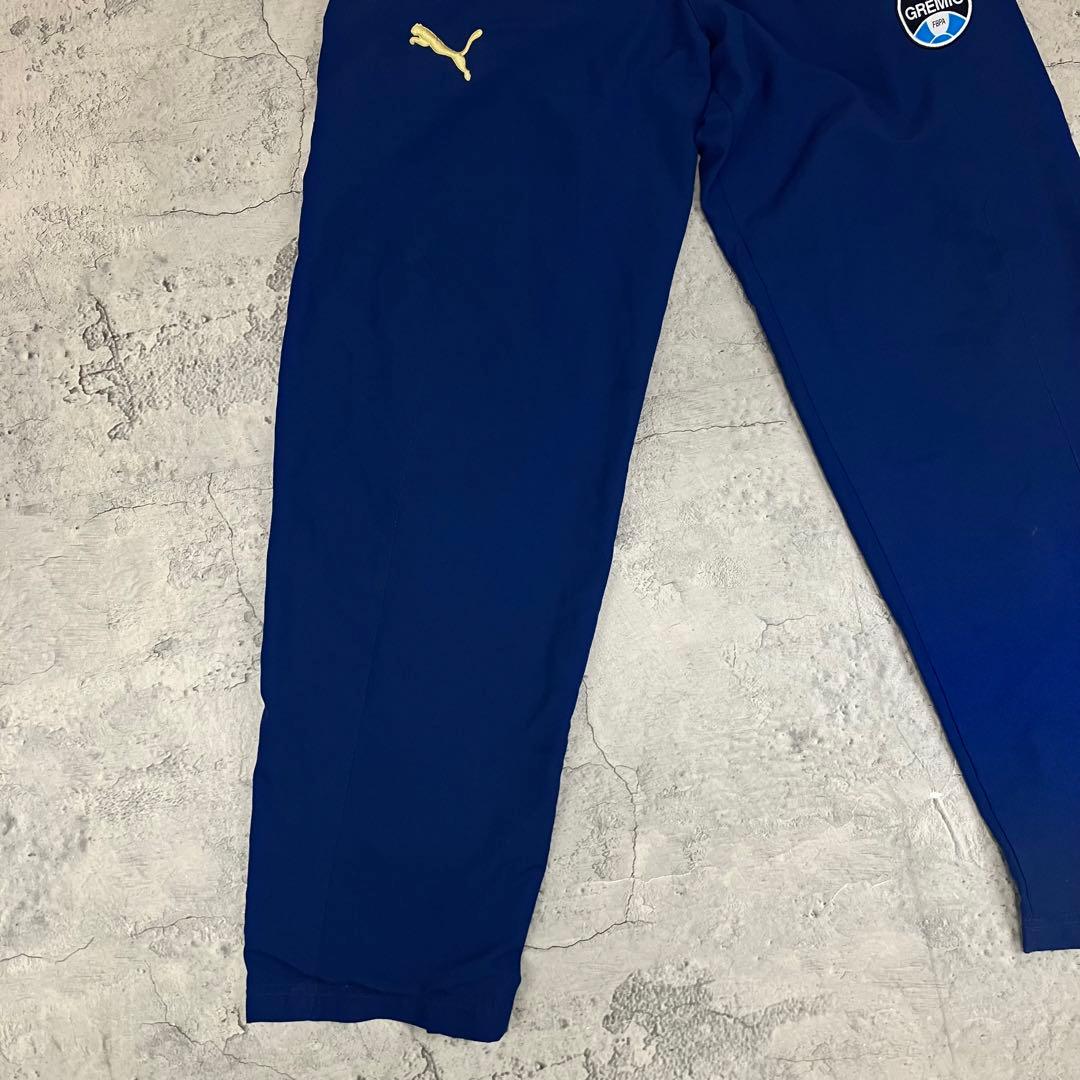 00s PUMA グレミオFBPA トレーニングパンツ 古着 刺繍ロゴ 紺 M