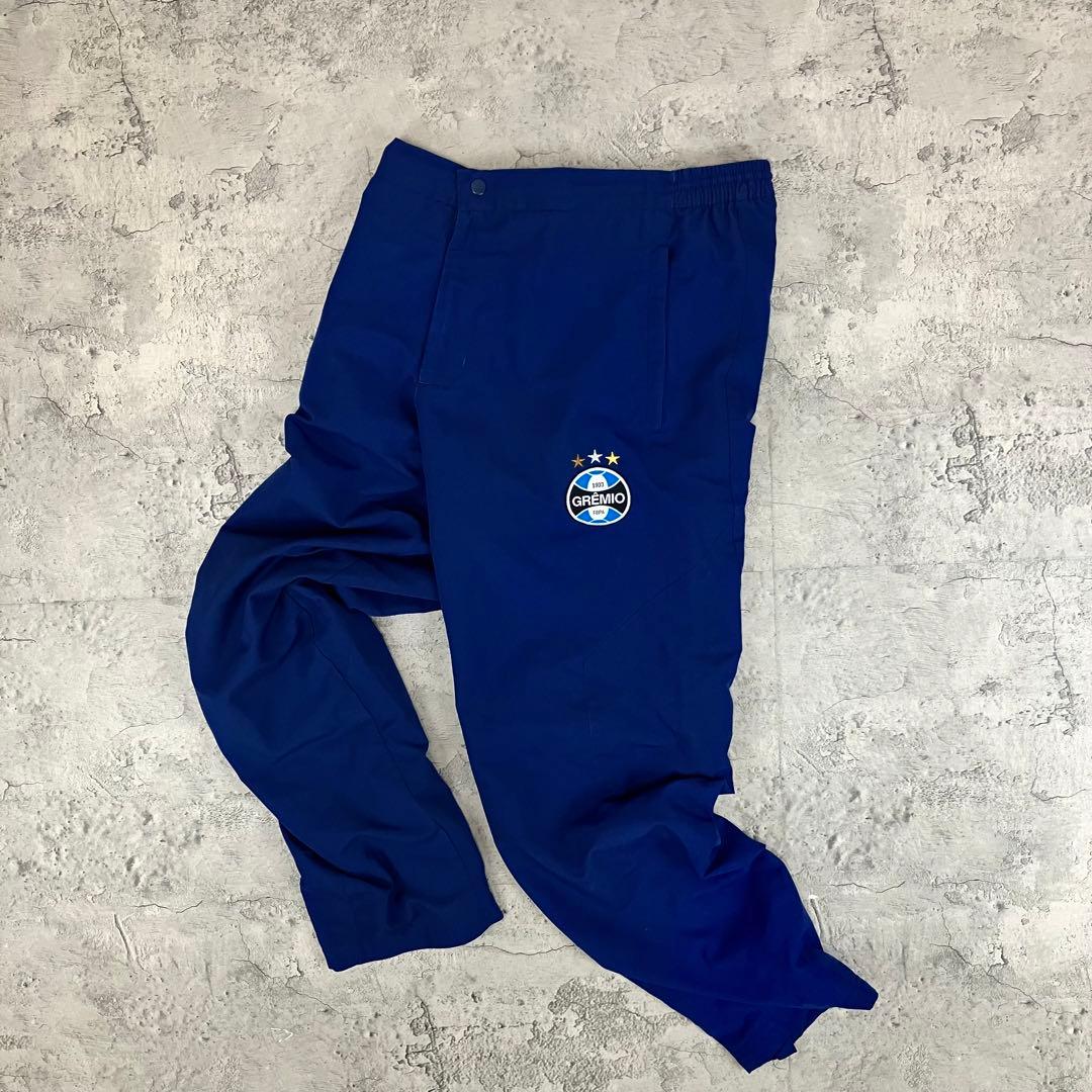 00s PUMA グレミオFBPA トレーニングパンツ 古着 刺繍ロゴ 紺 M
