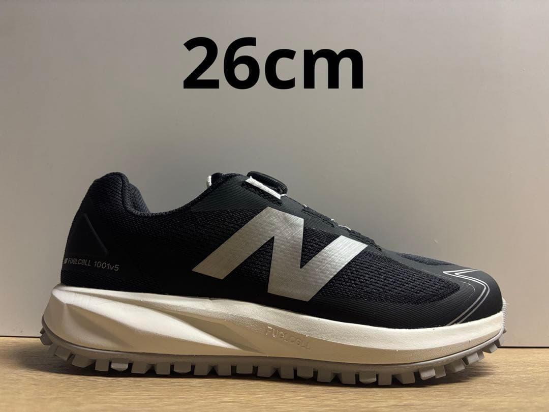 未使用 26cm 2E ニューバランスゴルフシューズ UGS1001F ブラック