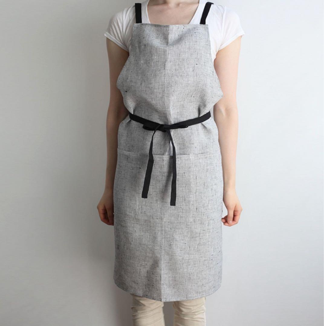 新品　Lino e Lina リーノエリーナ　麻リネンエプロン