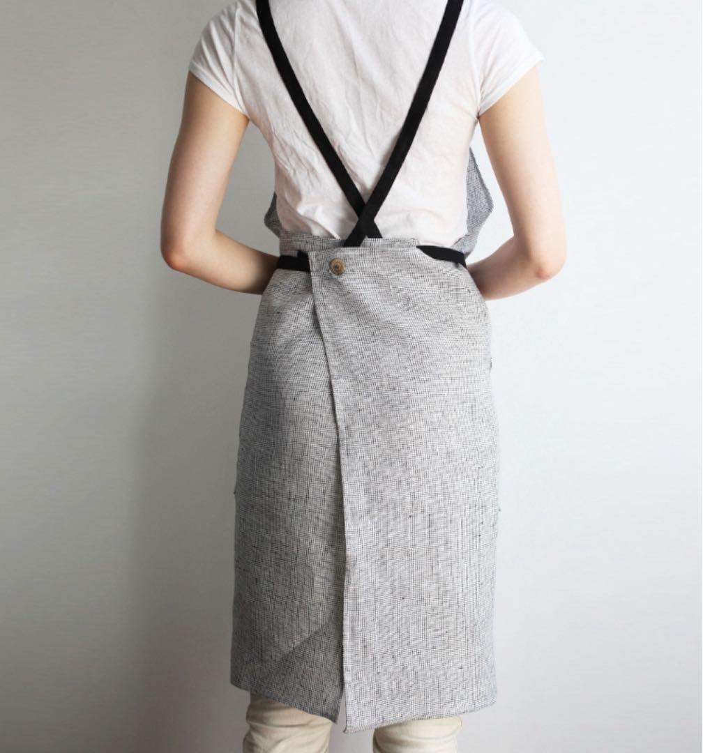 新品　Lino e Lina リーノエリーナ　麻リネンエプロン