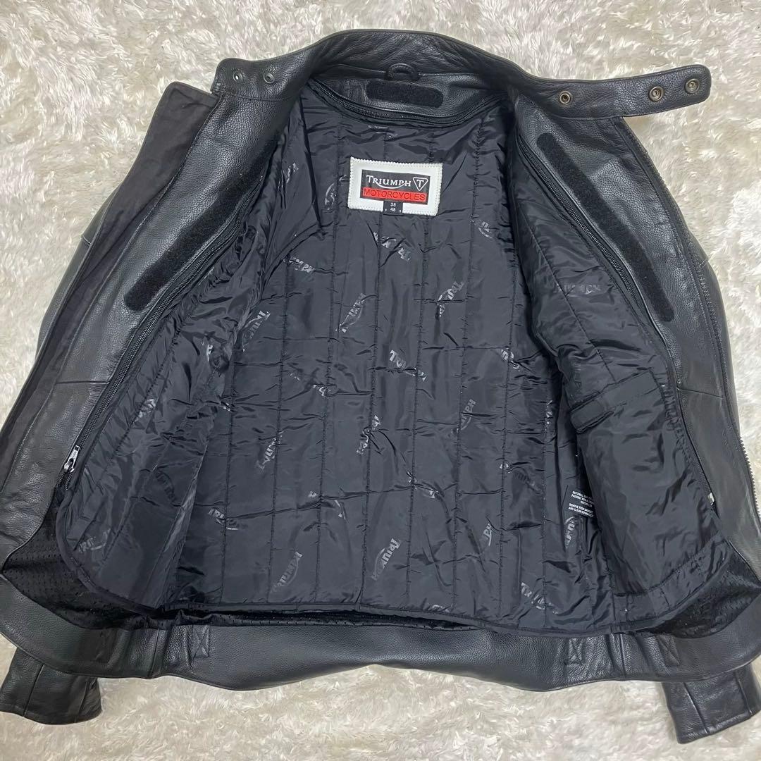 ずん様triumph レザージャケット　ライダース　レザー