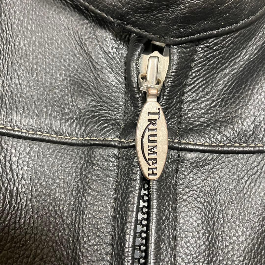 ずん様triumph レザージャケット　ライダース　レザー