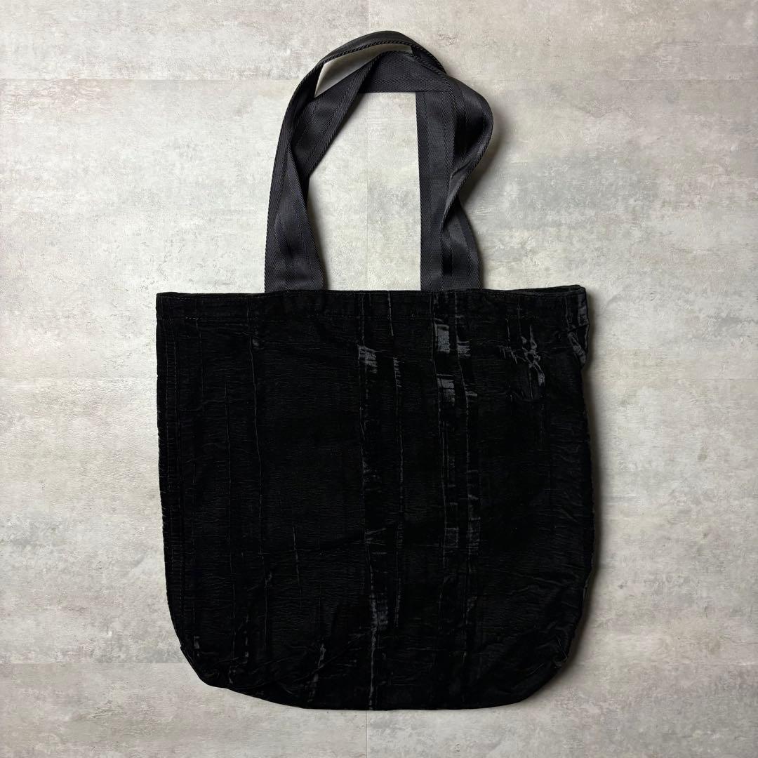 DIESEL ディーゼル ロゴ ベロア トートバッグ ブラック 美品