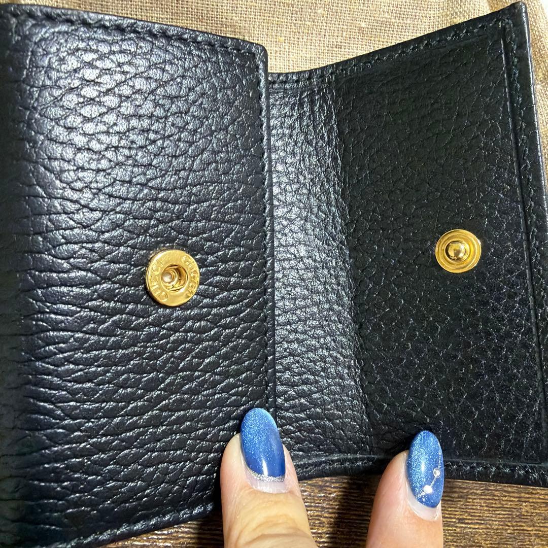 GUCCI GGマーモント レザー キーケース