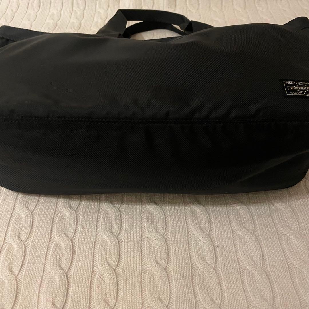 【極美品✨】PORTER ラウンド ROUND トートバッグ 大容量 ブラック
