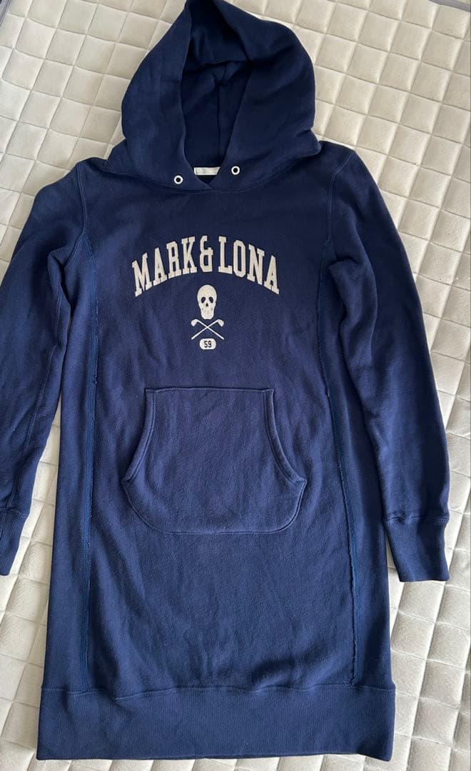 マークアンドロナ⭐︎ネイビー⭐︎フード付きワンピース⭐︎S