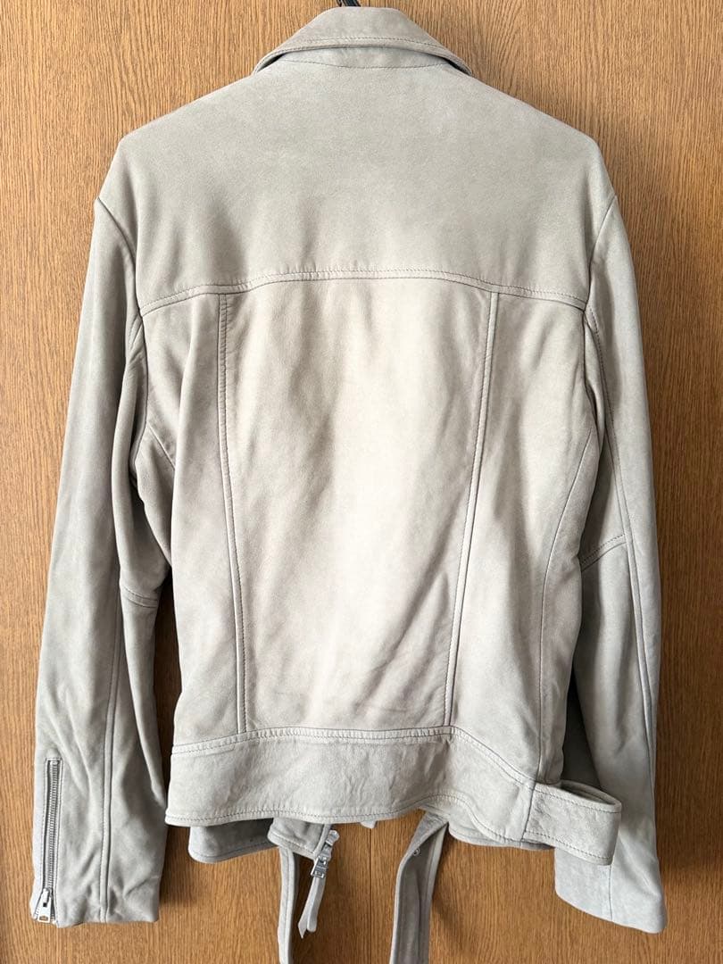 ALLSAINTS ベージュ ダブルライダースジャケット L