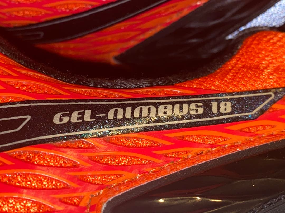 ASICS GEL-NIMBUS 18 26.0cm オレンジ　ゲルニンバス