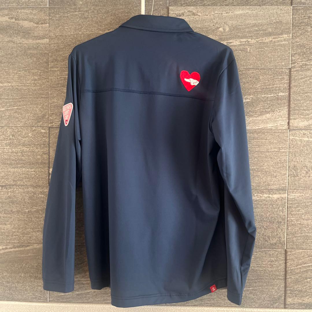 新品★ROUGH AND SWELL ネイビー 長袖シャツ
