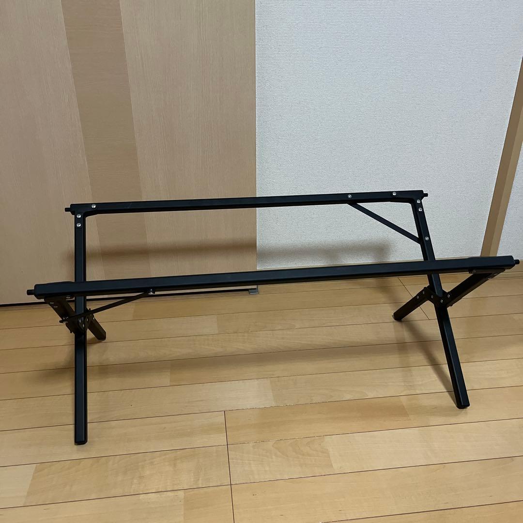 QUICKCAMP X脚　ウッドロールローテーブル　90x60cm