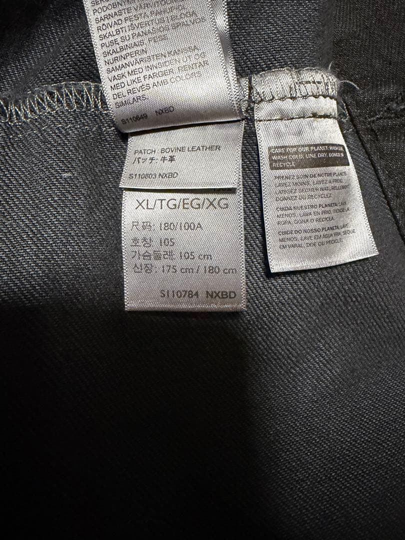 Levi's Premiumブラックデニムジャケット XL a57820103