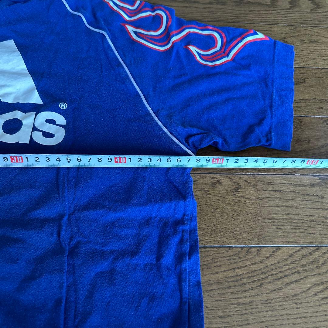 日本代表 サッカー 炎 Tシャツ 90s アディダス 1997.1998 L