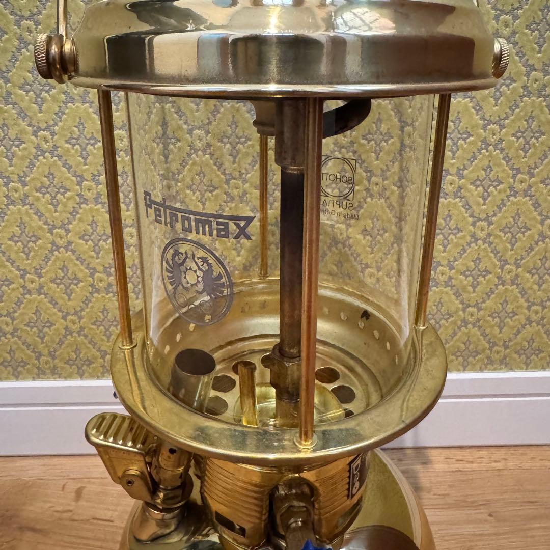 動作品 Petromax HK500 白灯油ランタン ドイツ製 真鍮 ブラス