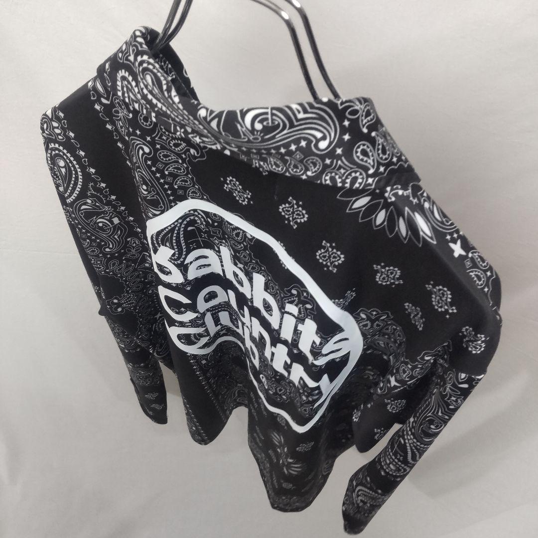 FR2GOLF ポロシャツ M 長袖 総柄 バンダナ柄 ペイズリー柄 ブラック