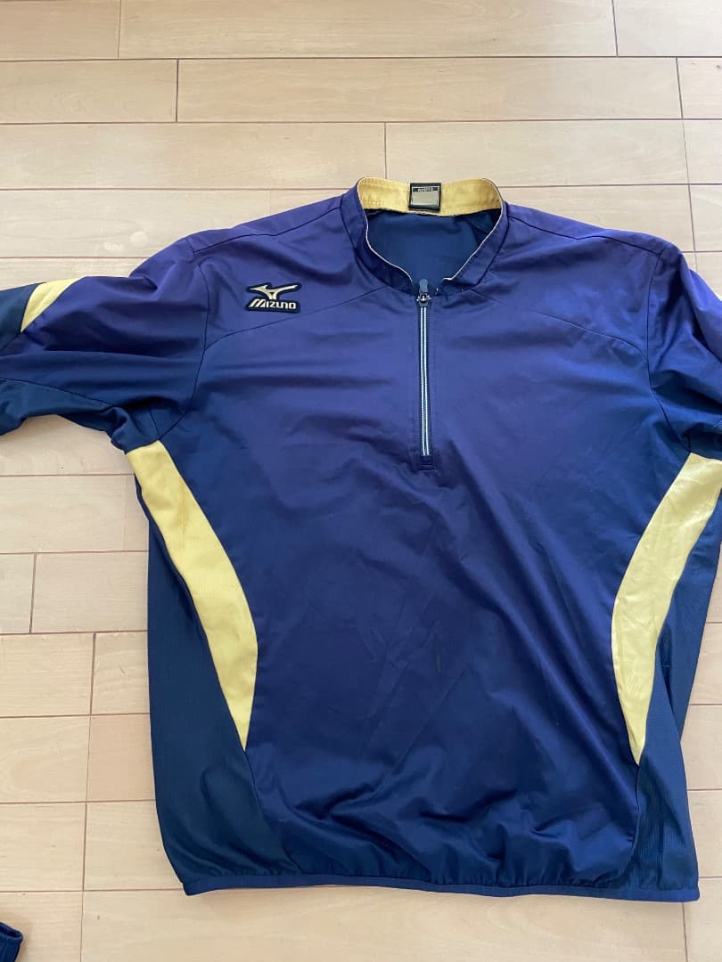 Mizuno Pro 上下セット ネイビー/ゴールド