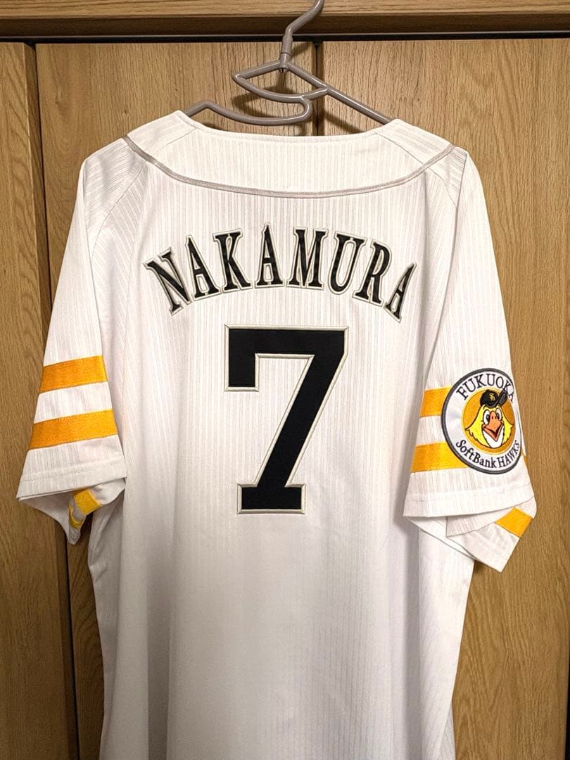 中村晃　ユニフォーム　福岡ソフトバンクホークス　レプリカ　ホーム　XL