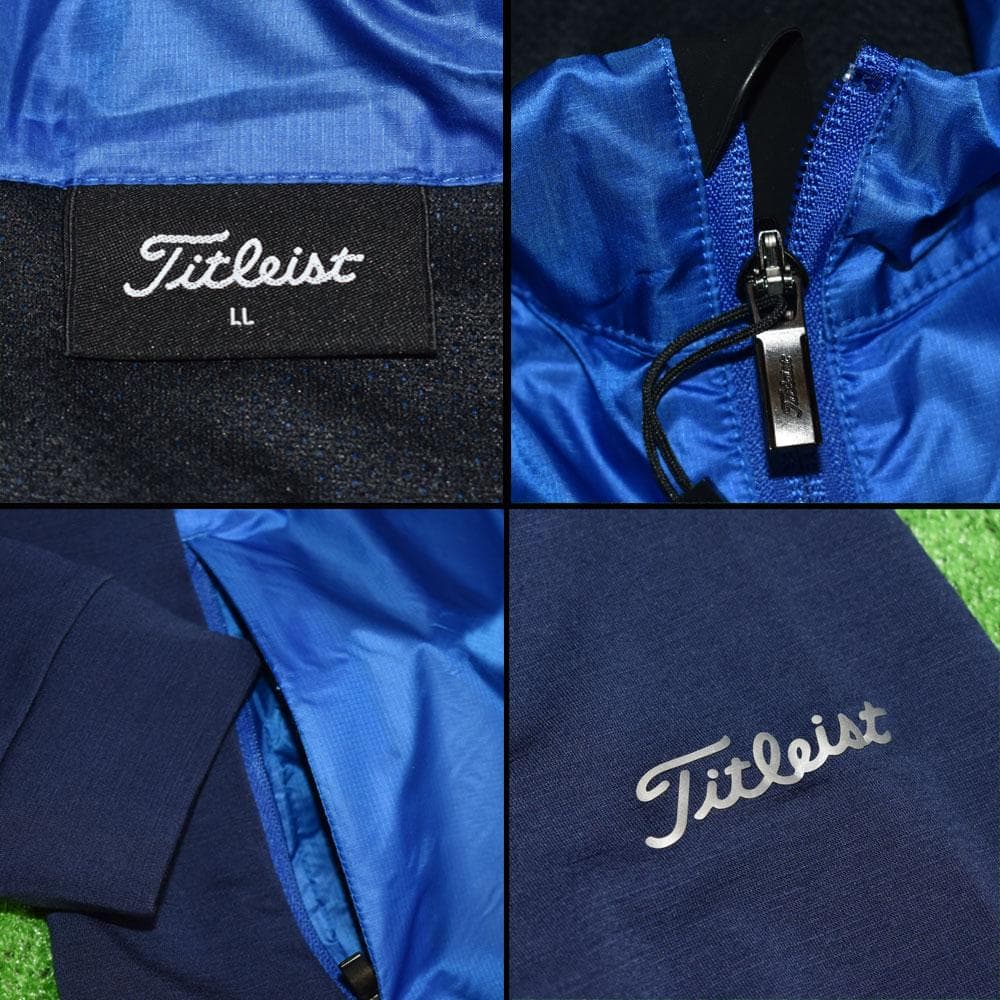 Titleist/タイトリスト 防風ジップジャケット【ブルー/ネイビー】新品！