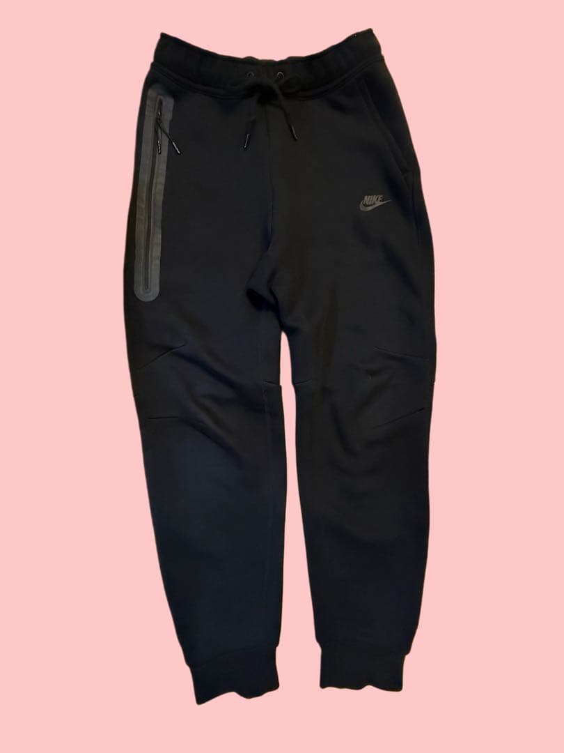 【美品】NIKE ナイキ テックフリース パンツ ブラック S ジョガー男女兼用