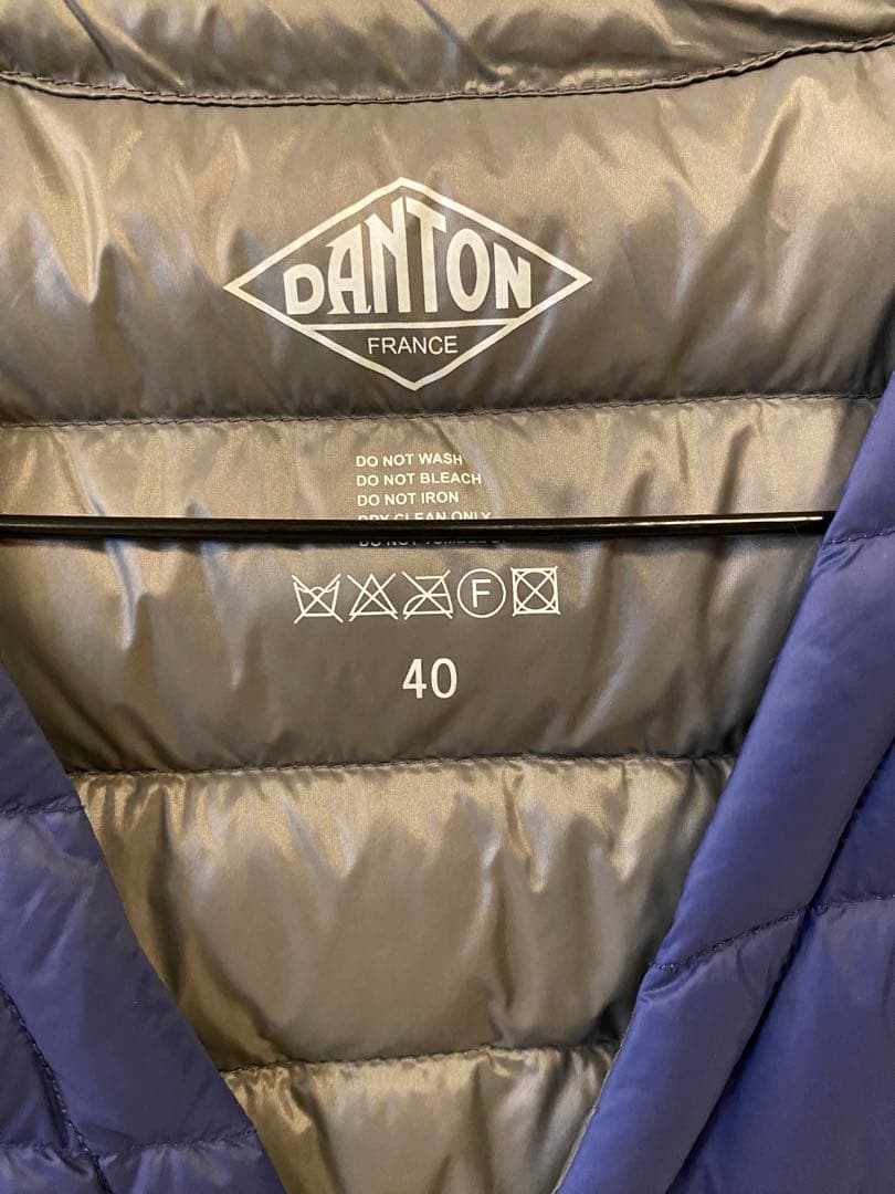 あ*ゆ様 DANTON ネイビー ダウンベスト サイズ40