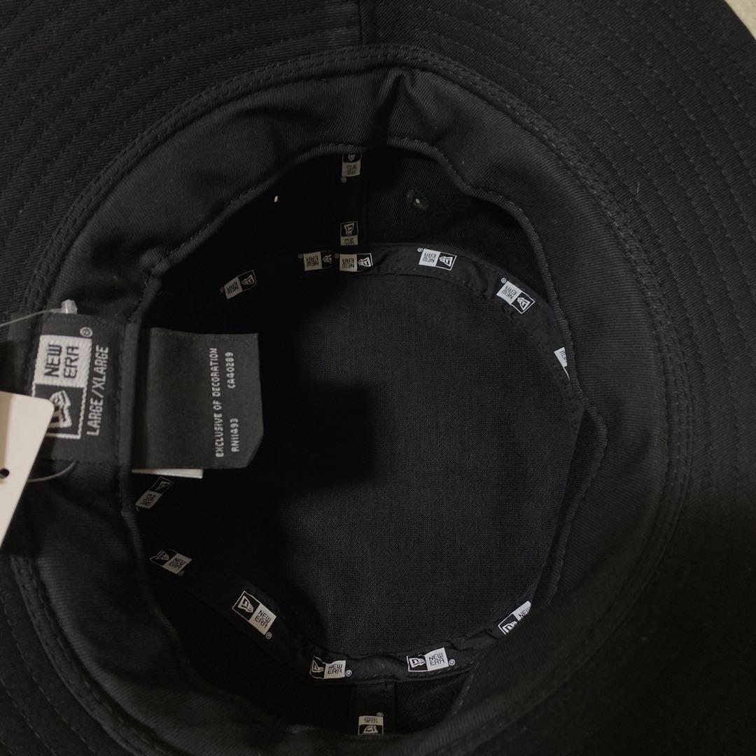 ✨新品未使用✨NEW ERA バケットハット　アップルレザー　黒