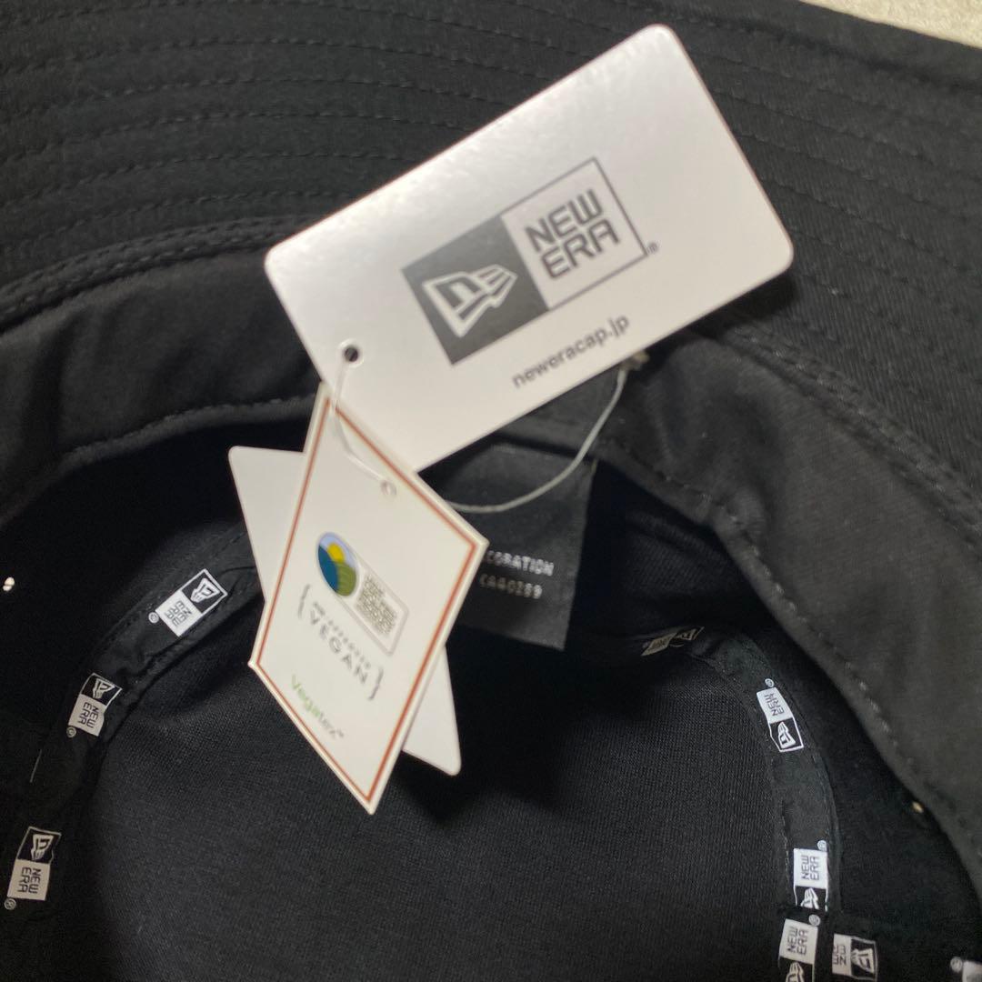 ✨新品未使用✨NEW ERA バケットハット　アップルレザー　黒
