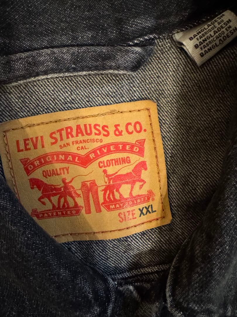 Levi's 72334 XXL 黒 デニムジャケット 3rd