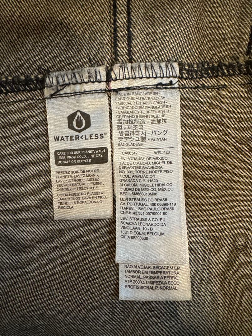 Levi's 72334 XXL 黒 デニムジャケット 3rd